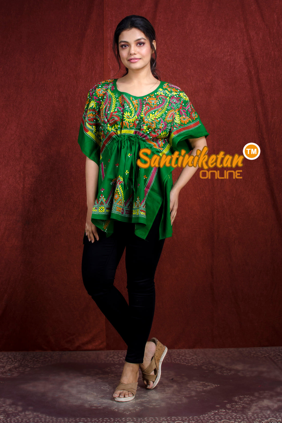 Kantha Hand Embroidery Kaftan SN20218291
