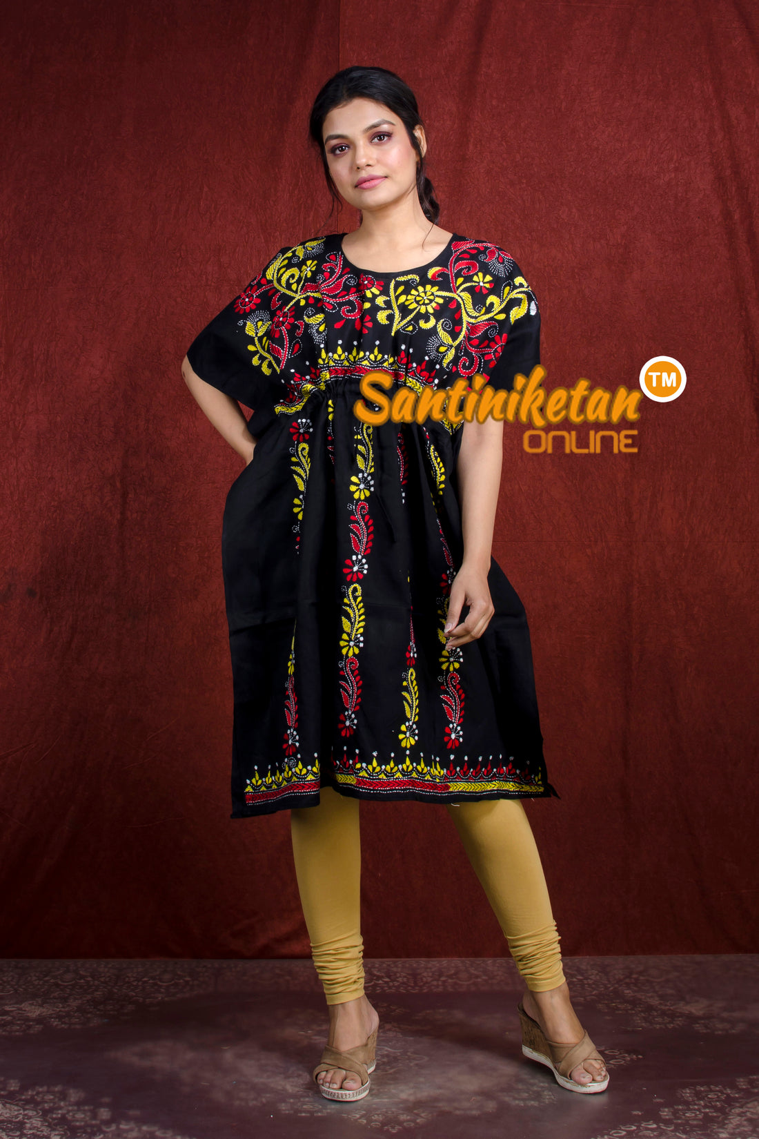 Kantha Hand Embroidery Kaftan SN20218316