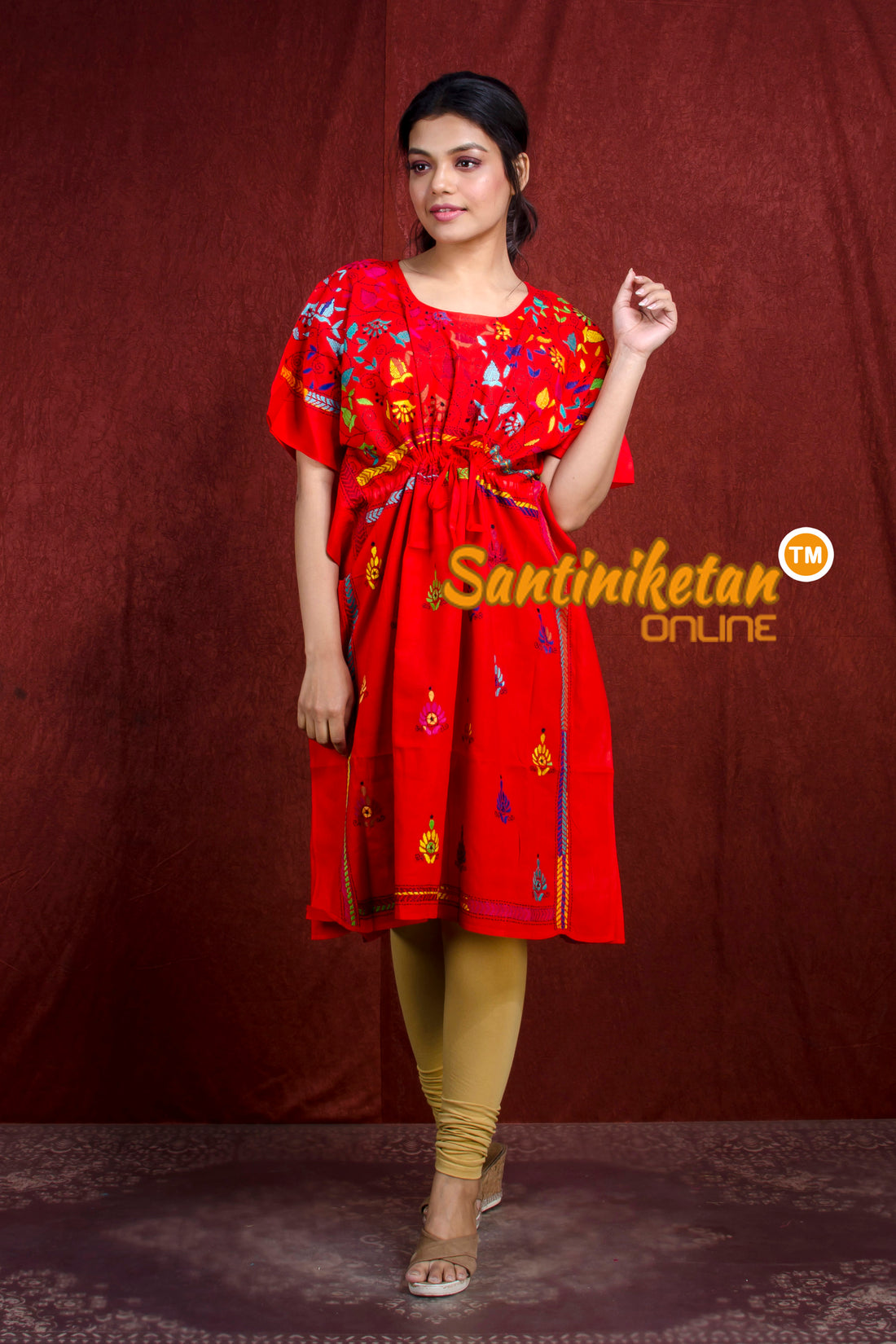 Kantha Hand Embroidery Kaftan SN20218344