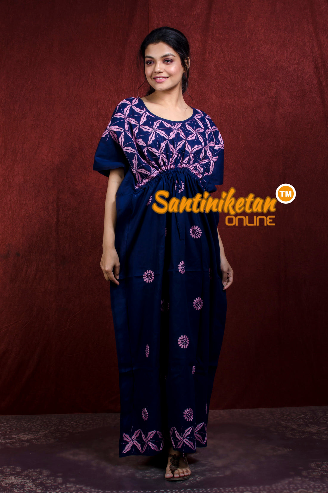 Kantha Hand Embroidery Kaftan SN20218457
