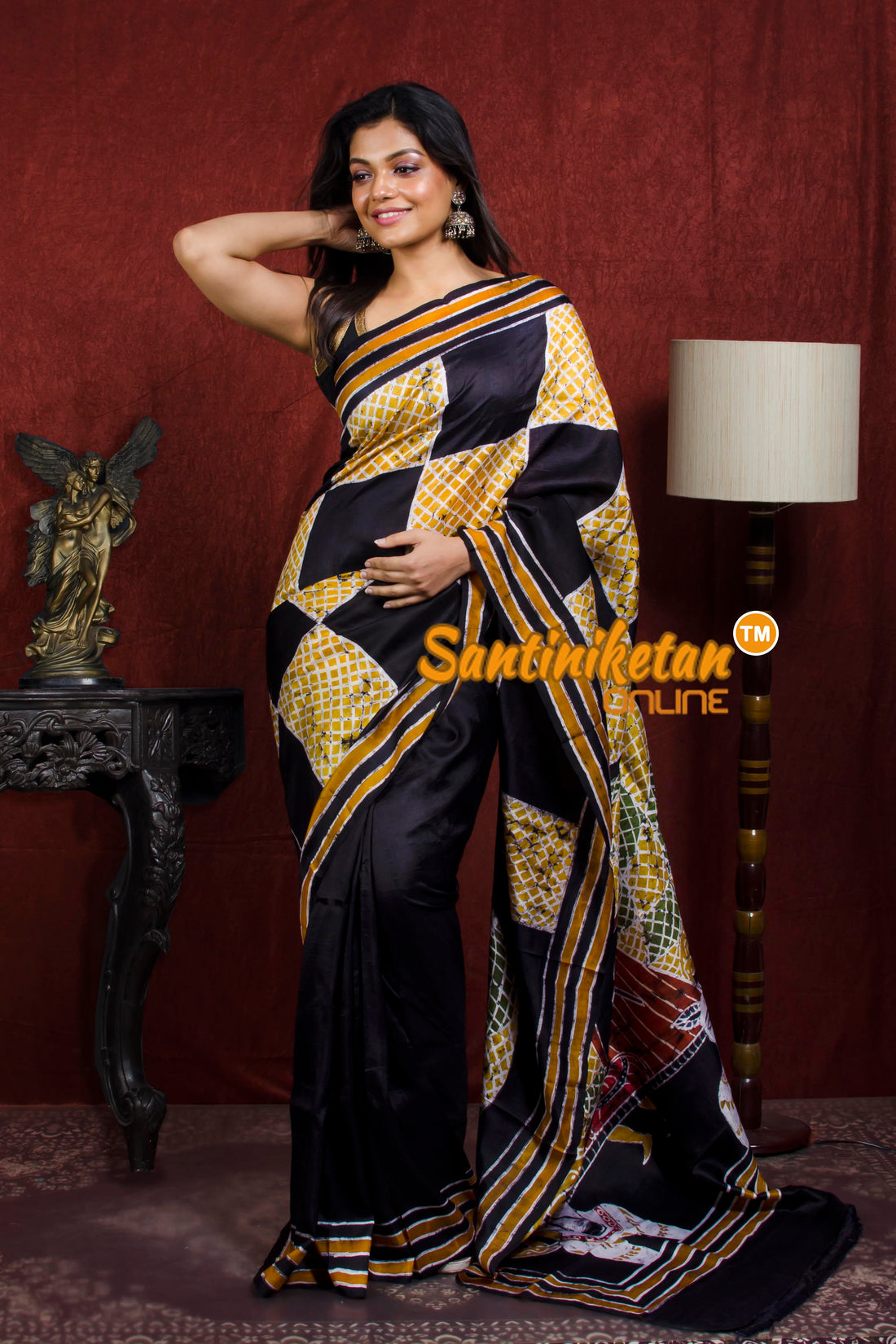 Hand Batik On Murshidabad Silk SN20212100