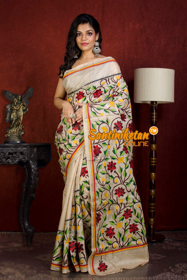 Kantha Stitch Saree SN20214610