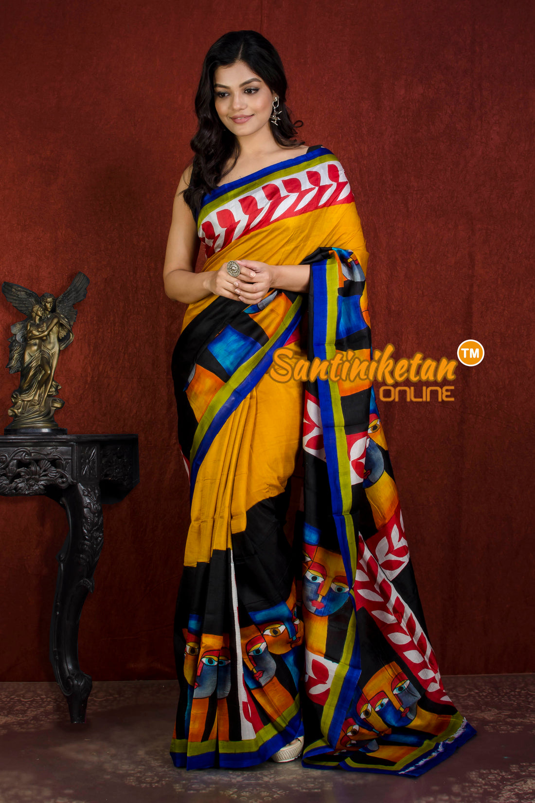Hand Made Design On Murshidabad Silk SN20215915