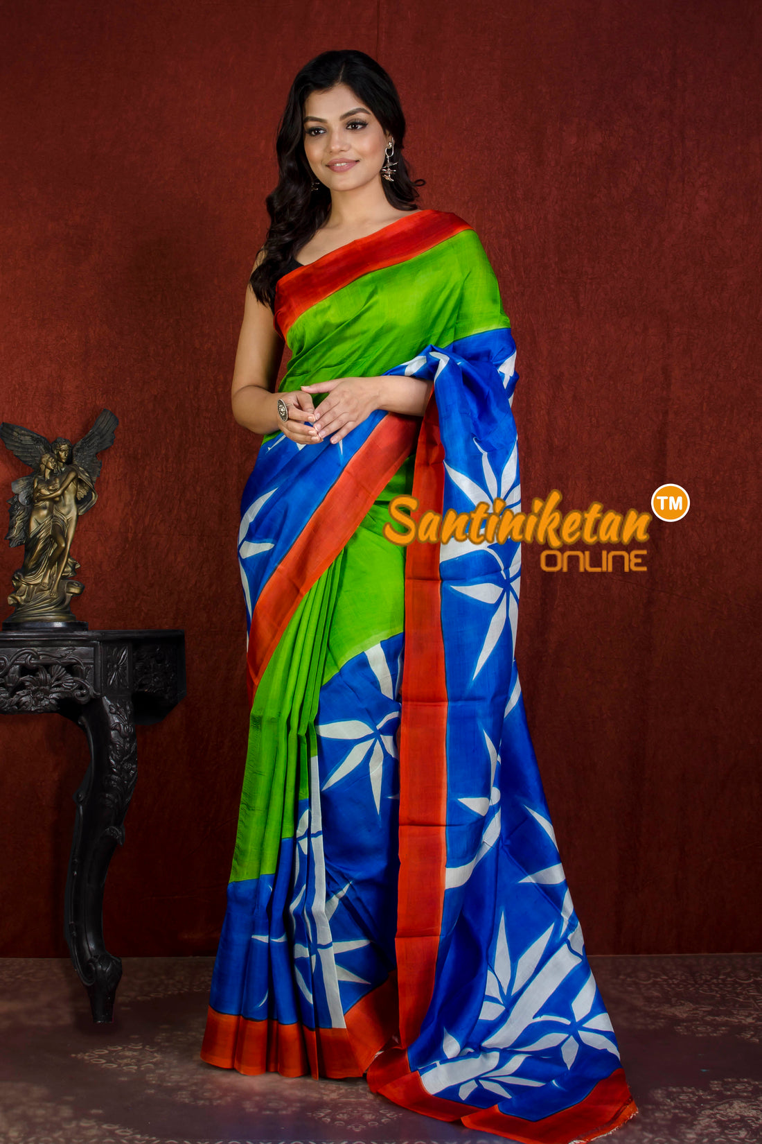 Hand Made Design On Murshidabad Silk SN20215927