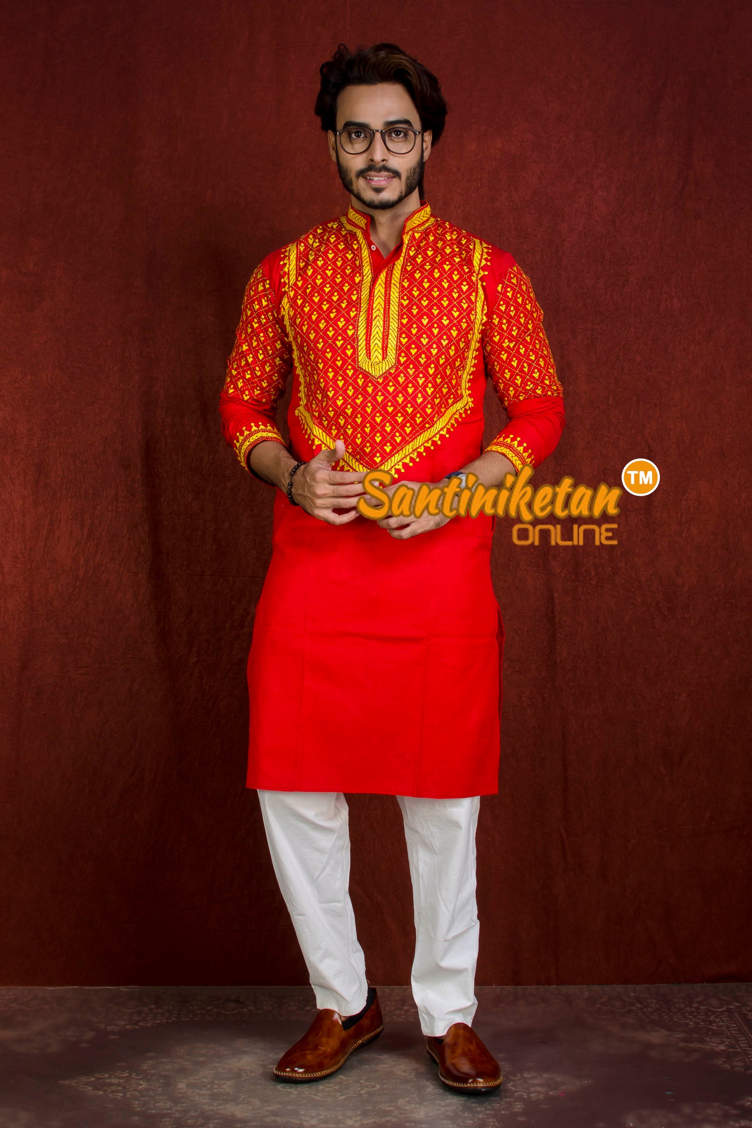 Cotton Kantha Stitch (Hand Embroidery) Kurta SN20216185
