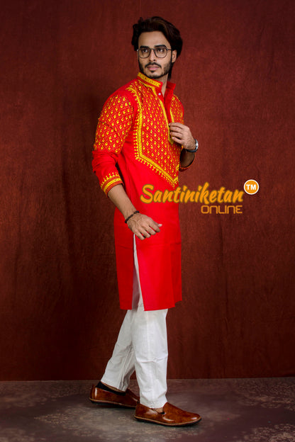 Cotton Kantha Stitch (Hand Embroidery) Kurta SN20216185