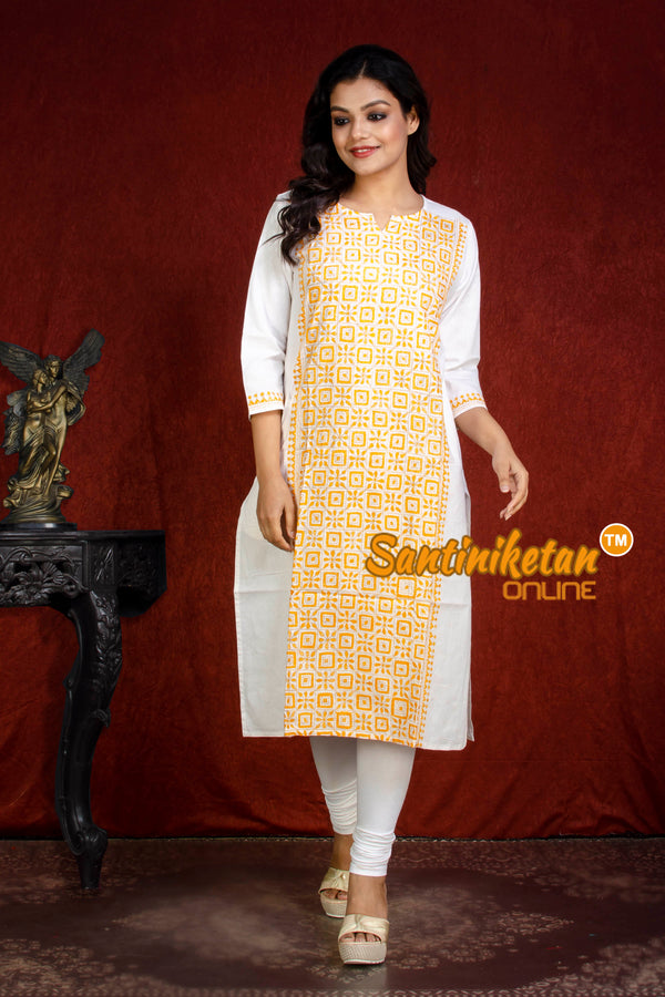 Straight Cut Cotton Kurti With Exclucive Kantha Work SN20217955