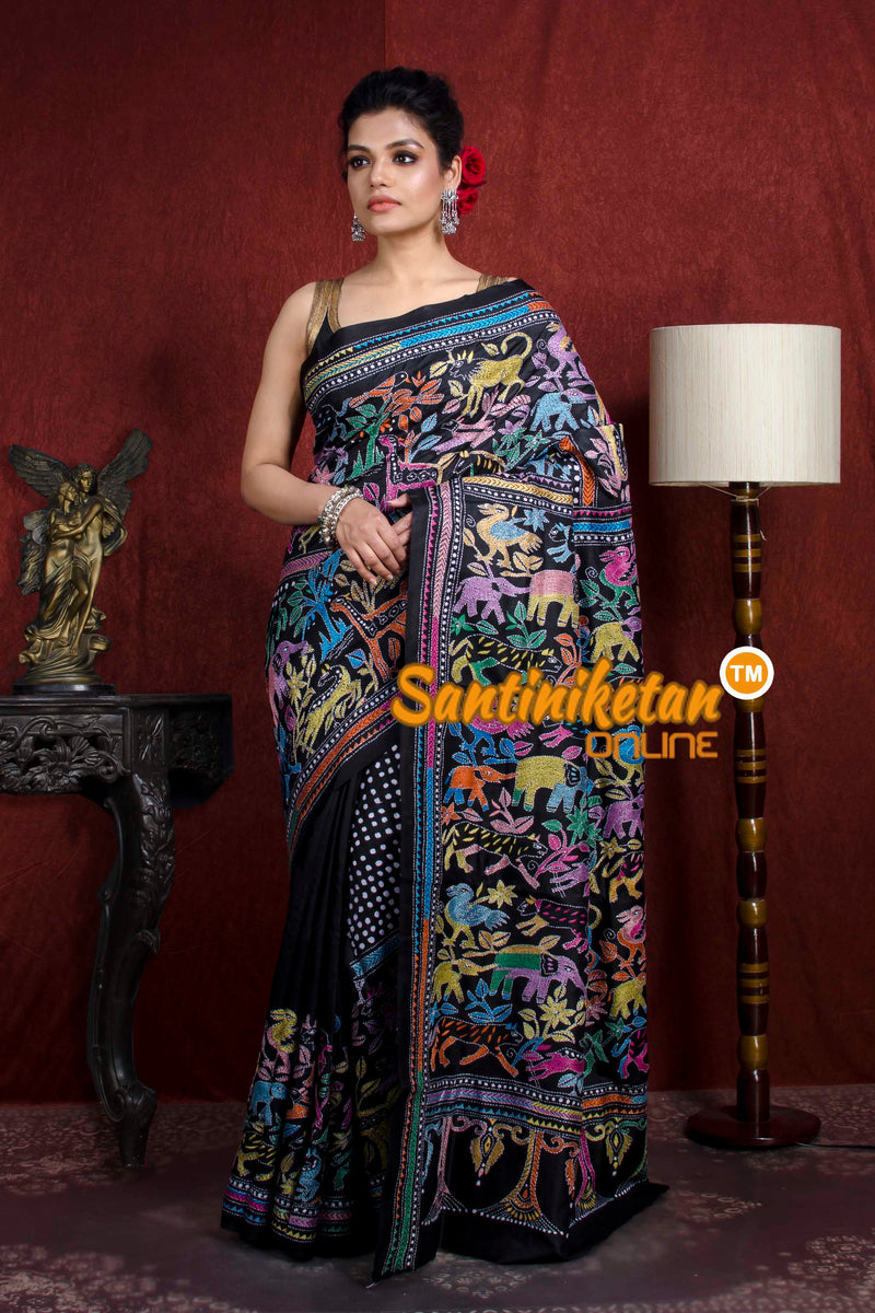 Kantha Stitch Saree SN20218792