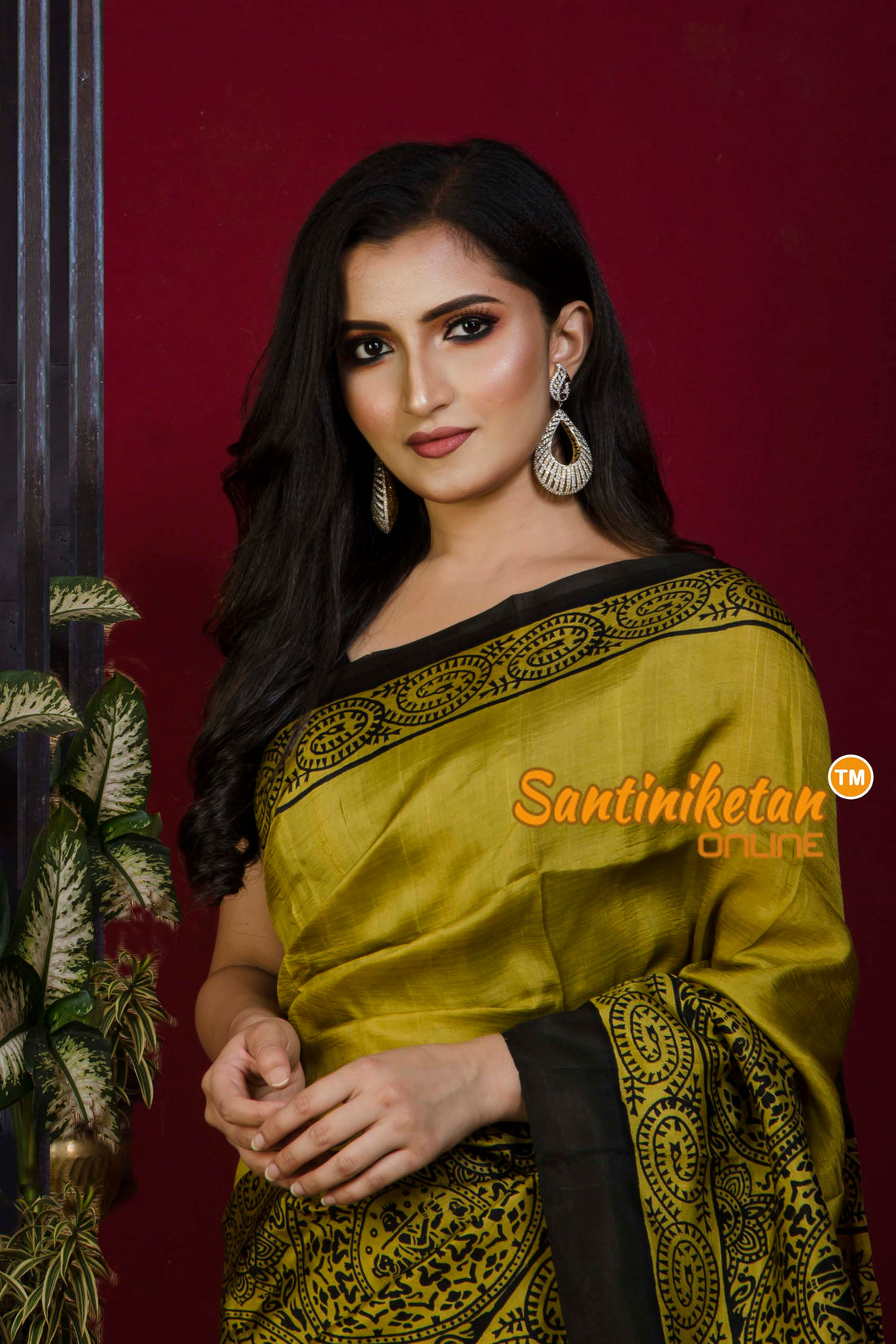 Hand Block On Murshidabad Silk SN20221296