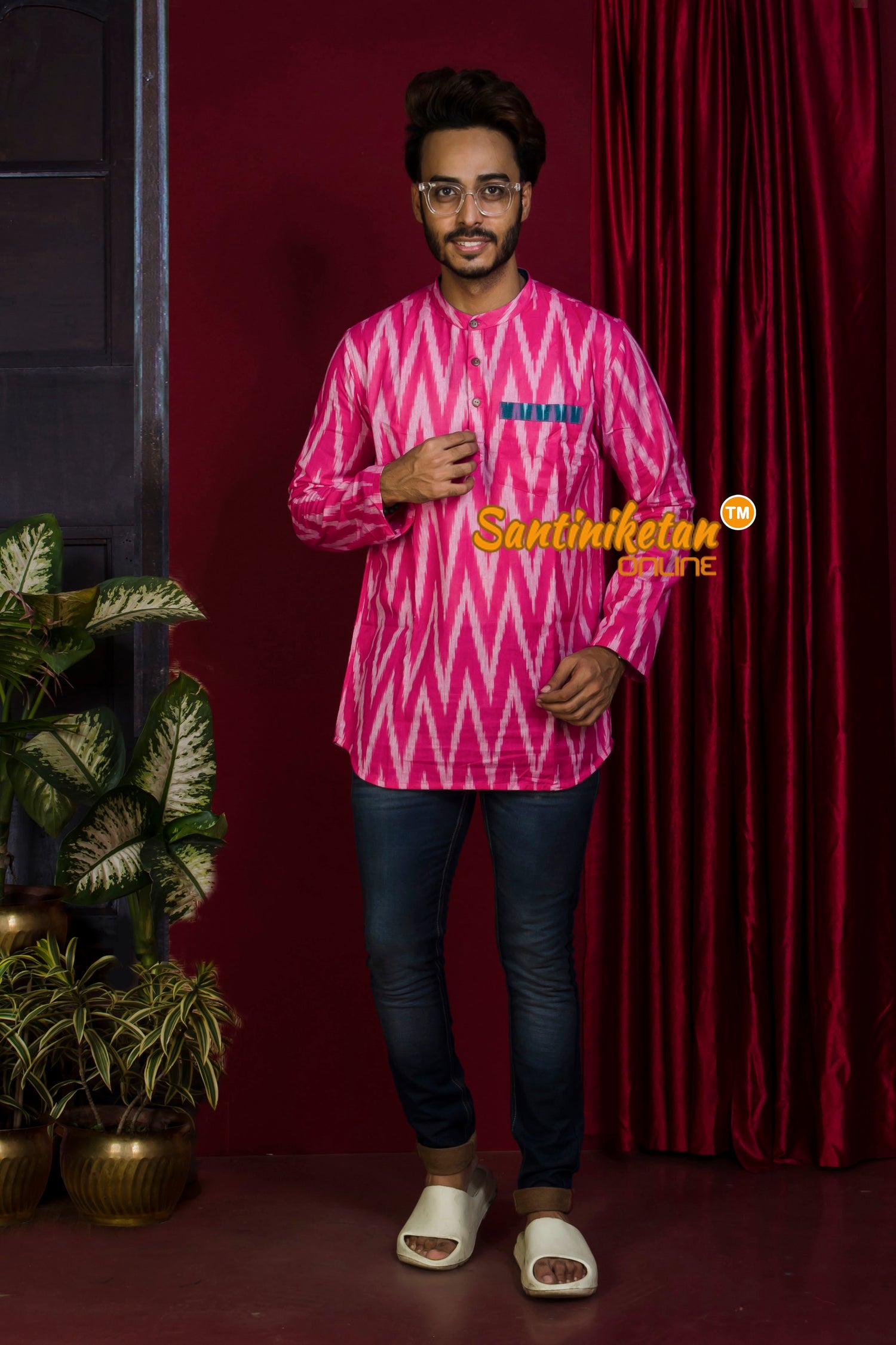 Full Sleeves Pure Cotton Kotki Shirt For Men SN20221505