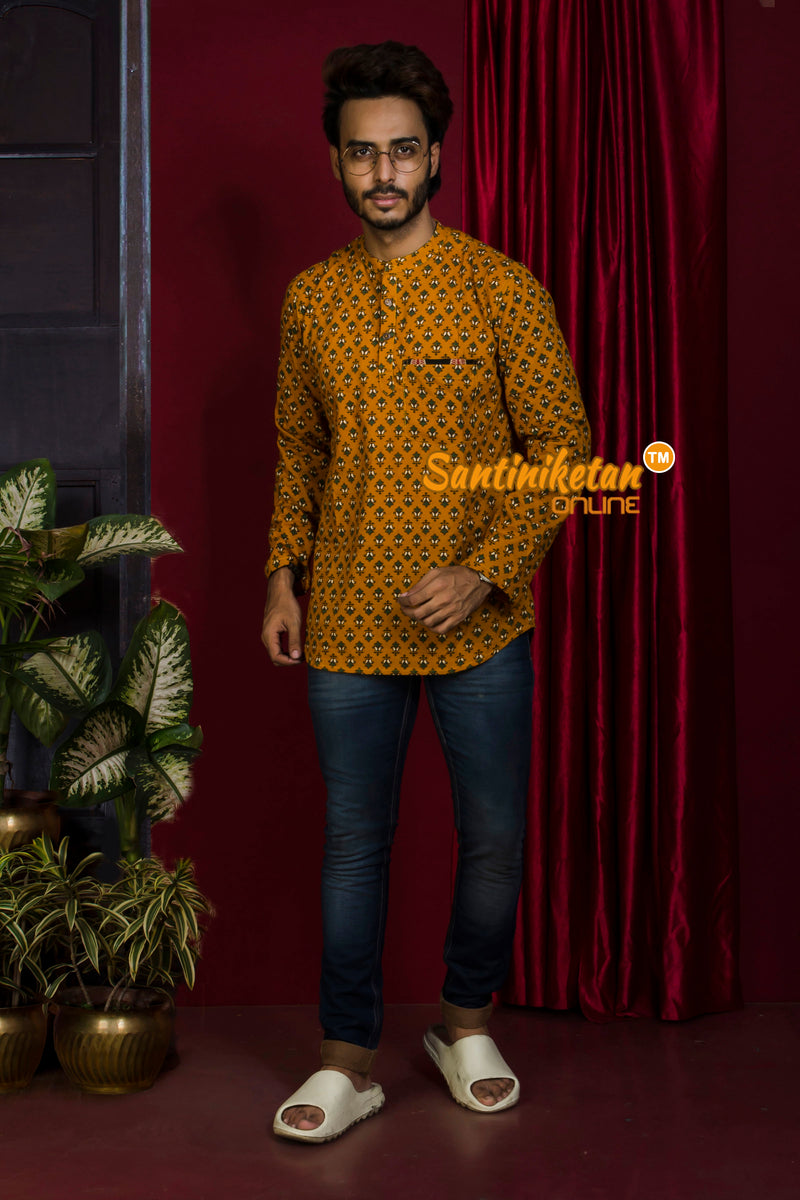 Full Sleeves Pure Cotton Jaipur Print Shirt For Men SN20221547