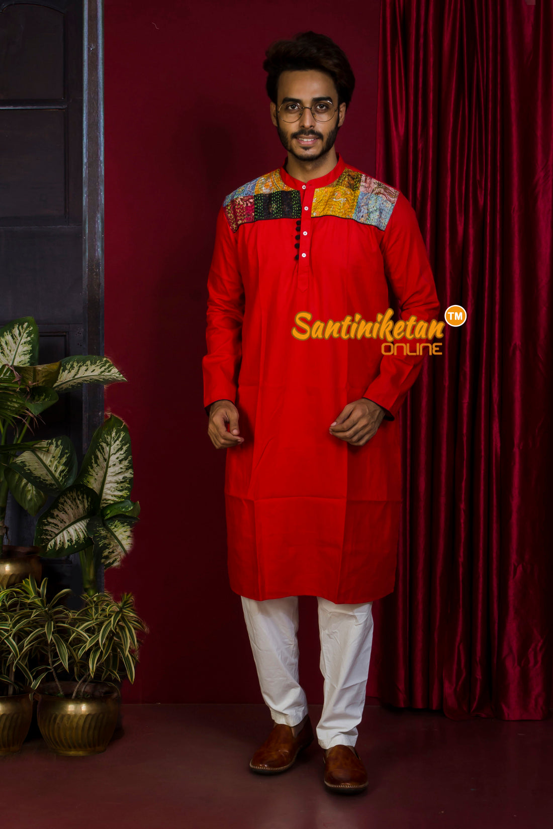 Cotton Kantha Silk Patch Designed Panjabi SN20221621