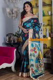 Pure Zari Tussar Kalamkari Saree SN20223725