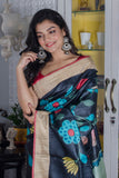 Pure Zari Tussar Kalamkari Saree SN20223725
