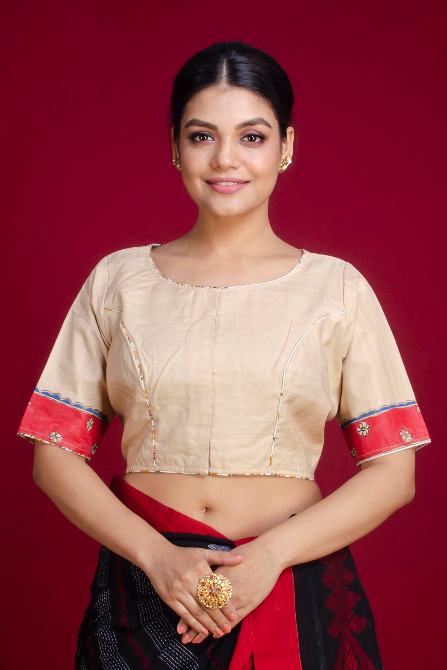 Pure Tussar Hand Madhubani Painting Blouse SN20225366