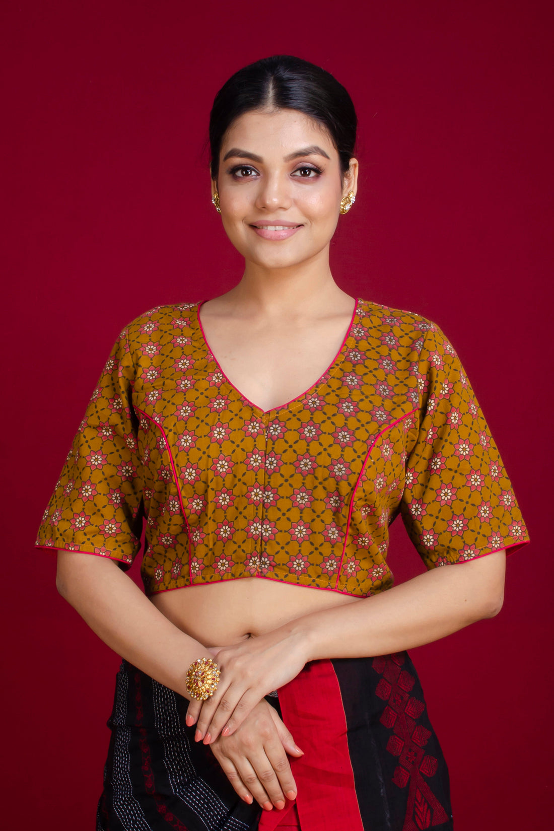 Ajrakh Cotton Blouse SN20225623