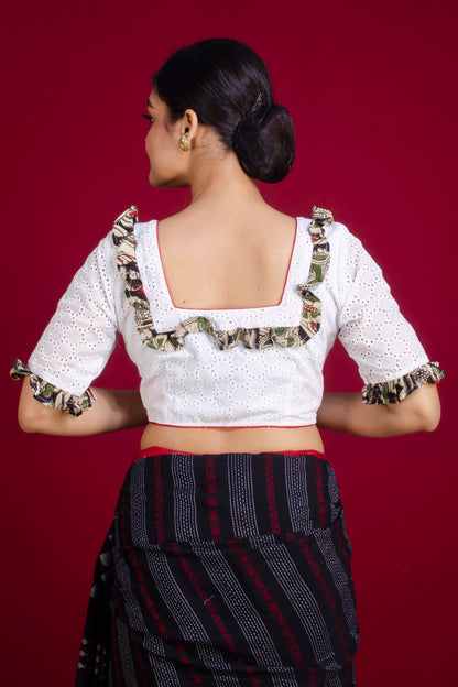 Pure Cotton soft Hakoba Blouse SN20225651