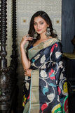 Pure Zari Tussar Hand Painted Saree SN20226025