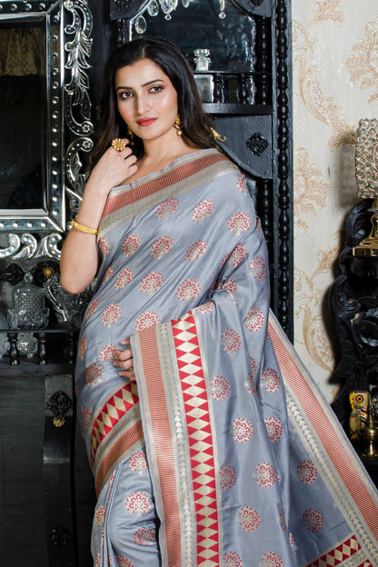 Sari Chiffon/Spun Kadhwa Bargad Buta SN20226254