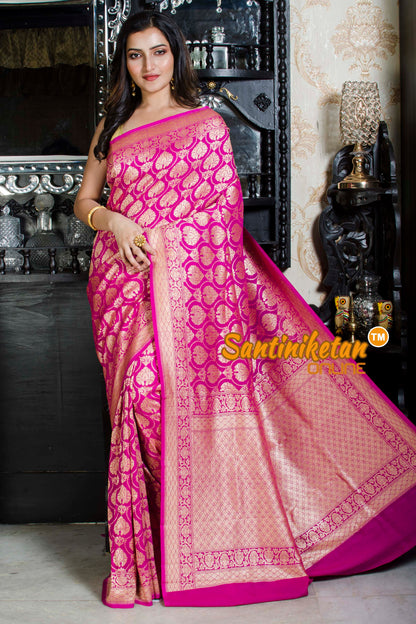 Sari Chiffon/Tussar S/G Chaudani Border Close Buti SN20226282
