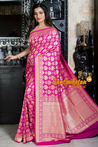 Sari Chiffon/Tussar S/G Chaudani Border Close Buti SN20226282
