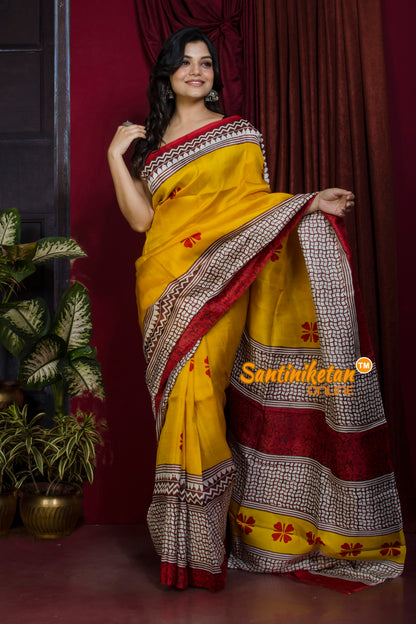 Hand Paint On Murshidabad Silk SN20226996