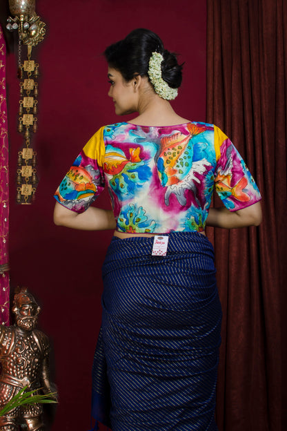 Tussar Hand Batik Blouse SN20227273