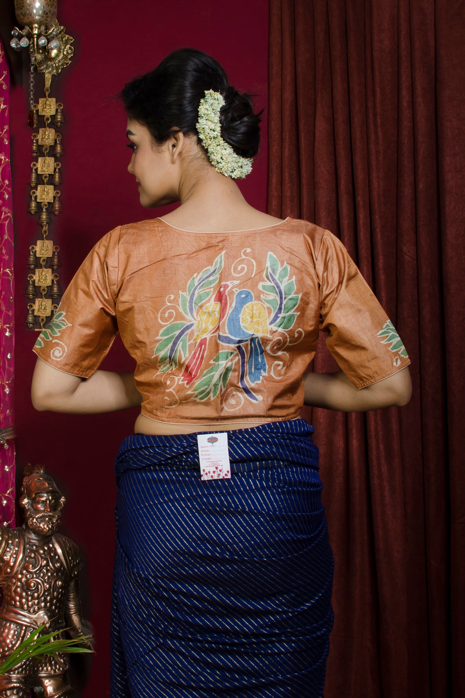 Tussar Hand Batik Blouse SN20227313