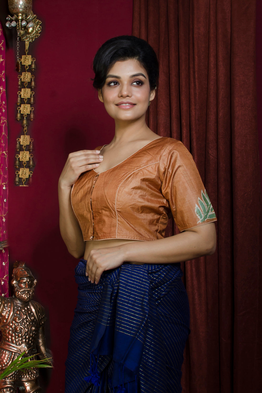 Tussar Hand Batik Blouse SN20227313