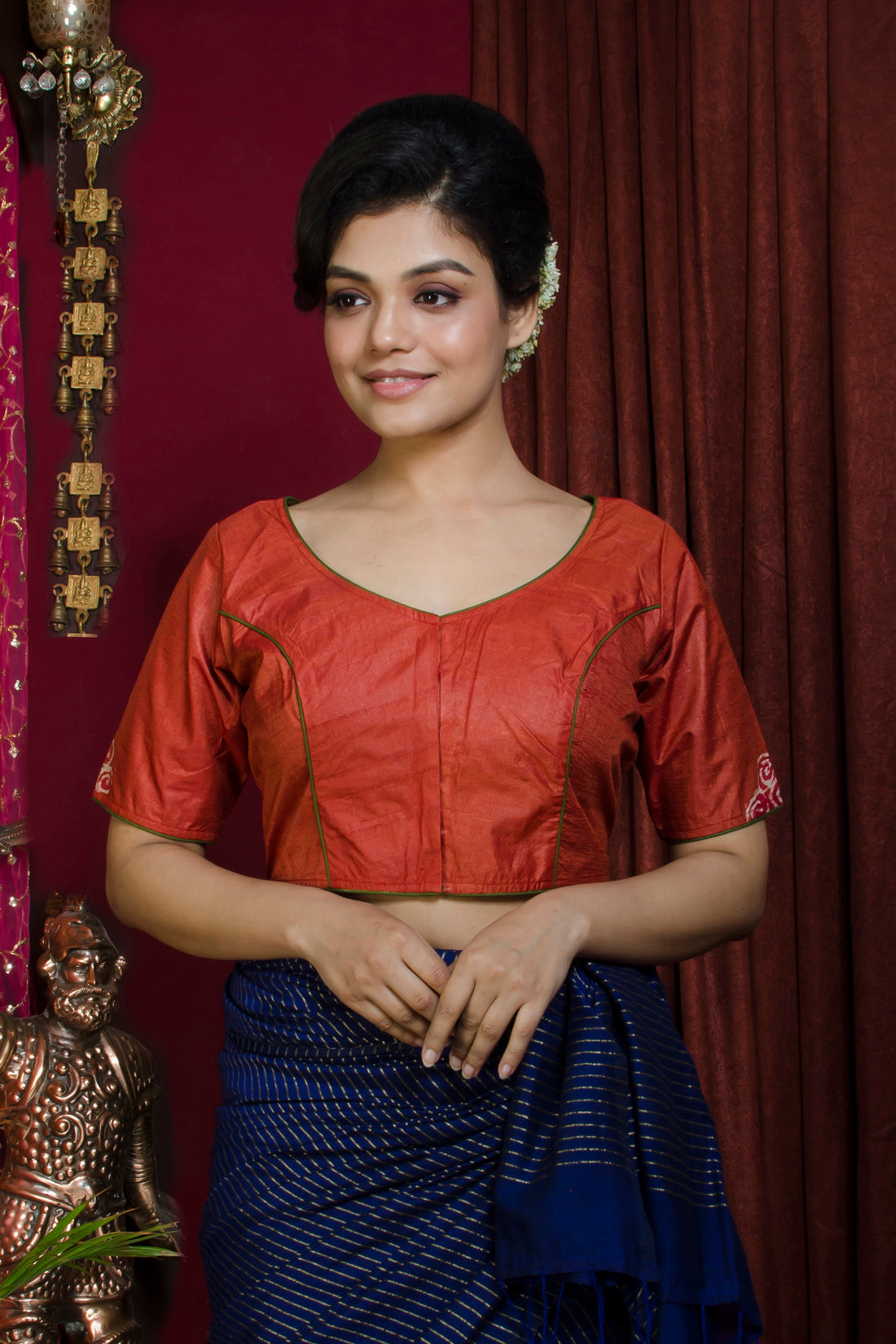 Tussar Hand Batik Blouse SN20227322