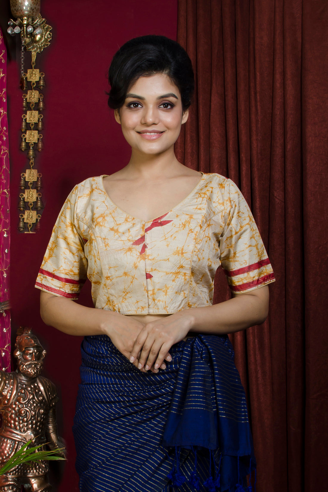 Tussar Hand Batik Blouse SN20227328