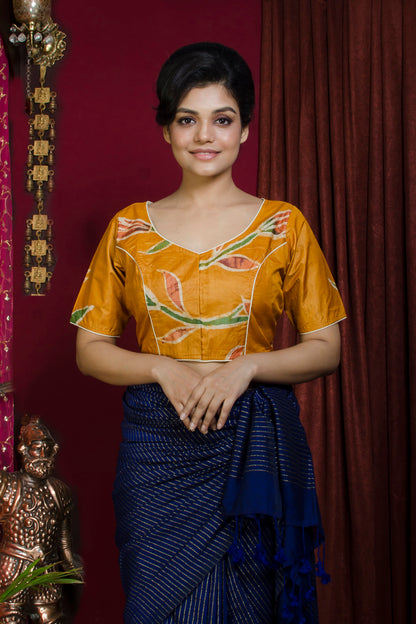 Tussar Hand Batik Blouse SN20227335