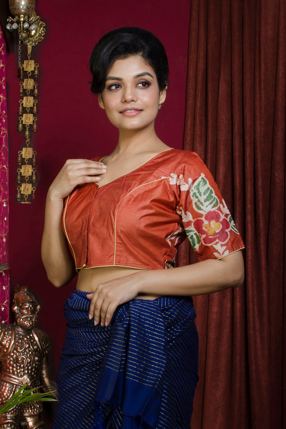 Tussar Hand Batik Blouse SN20227338