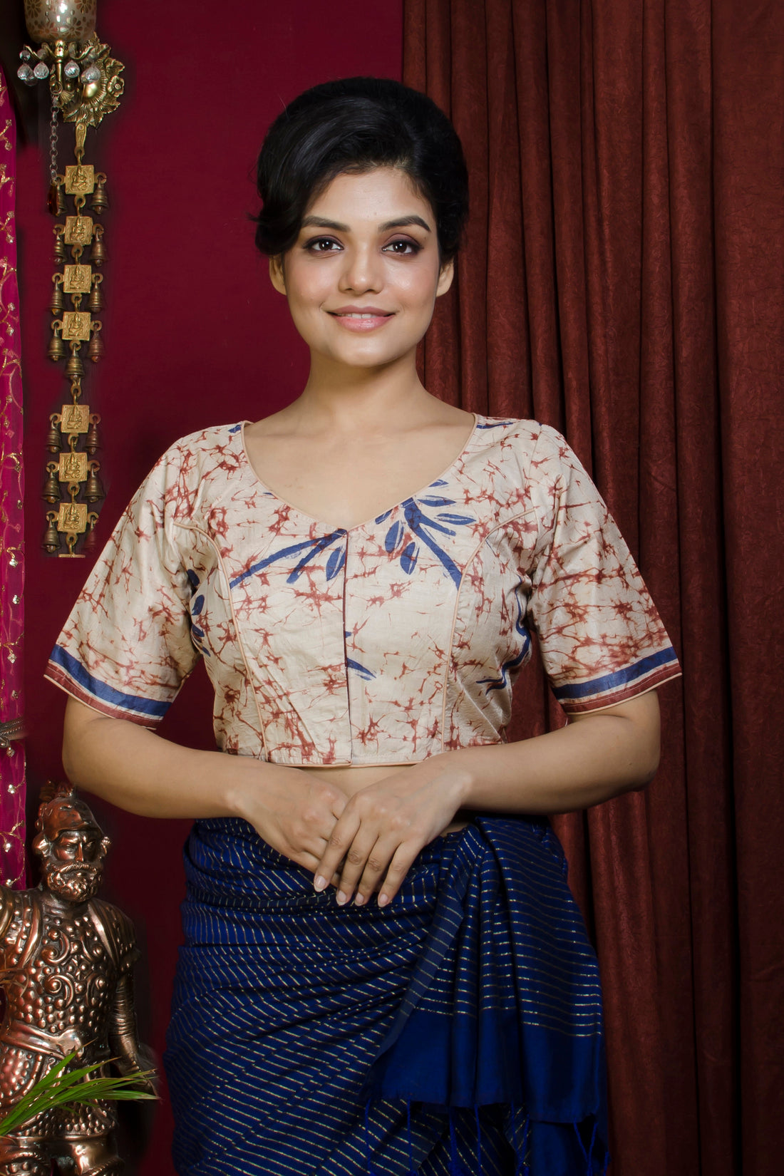 Tussar Hand Batik Blouse SN20227341