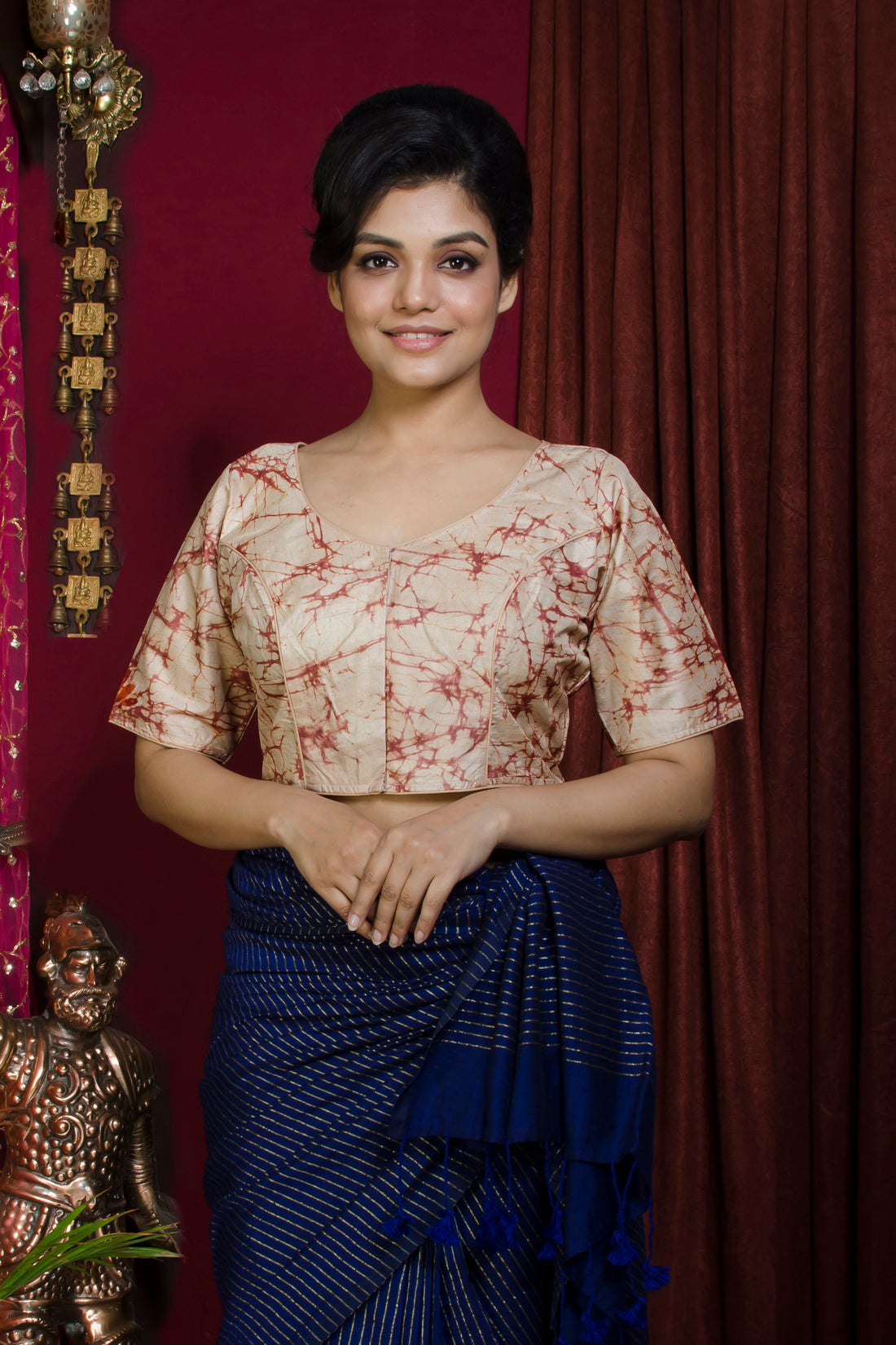 Tussar Hand Batik Blouse SN20227344