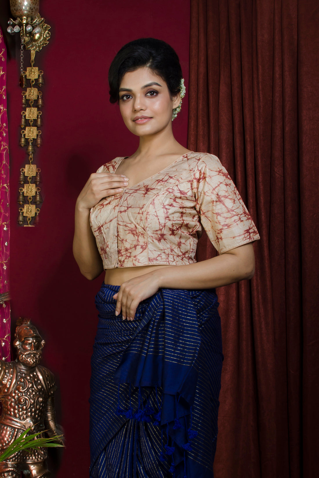 Tussar Hand Batik Blouse SN20227344