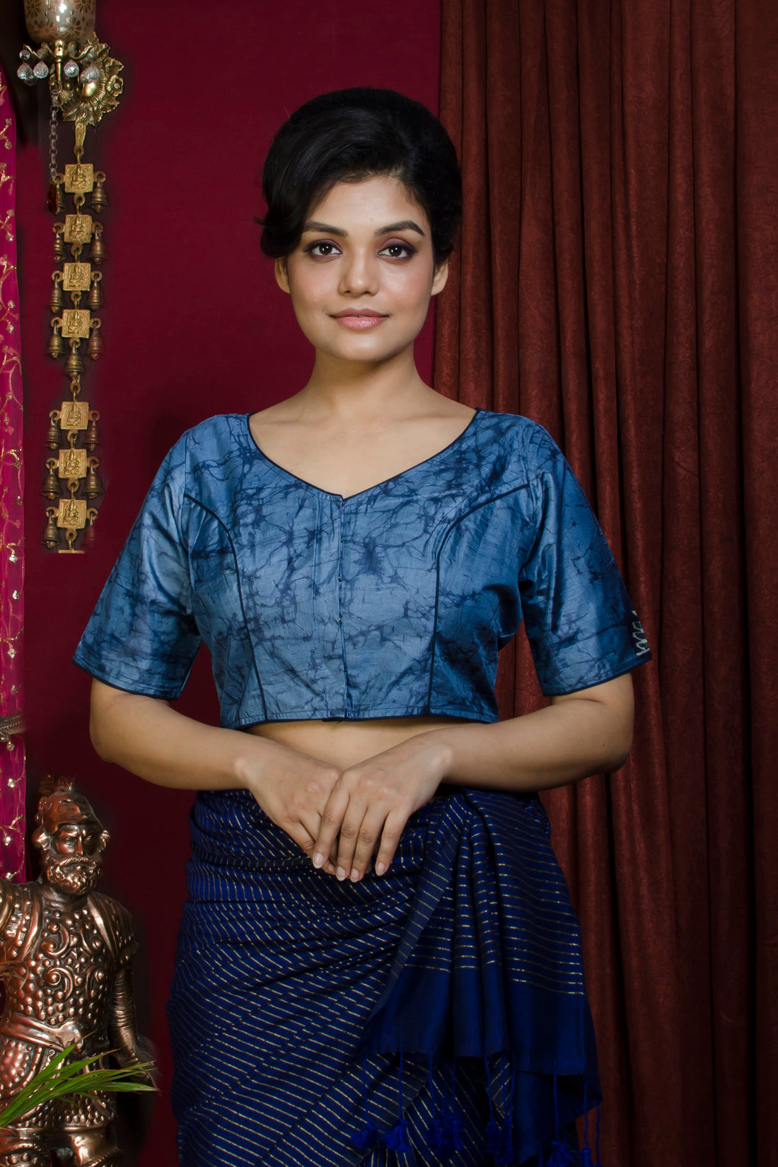 Tussar Hand Batik Blouse SN20227350