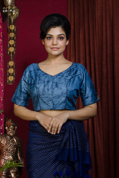 Tussar Hand Batik Blouse SN20227350