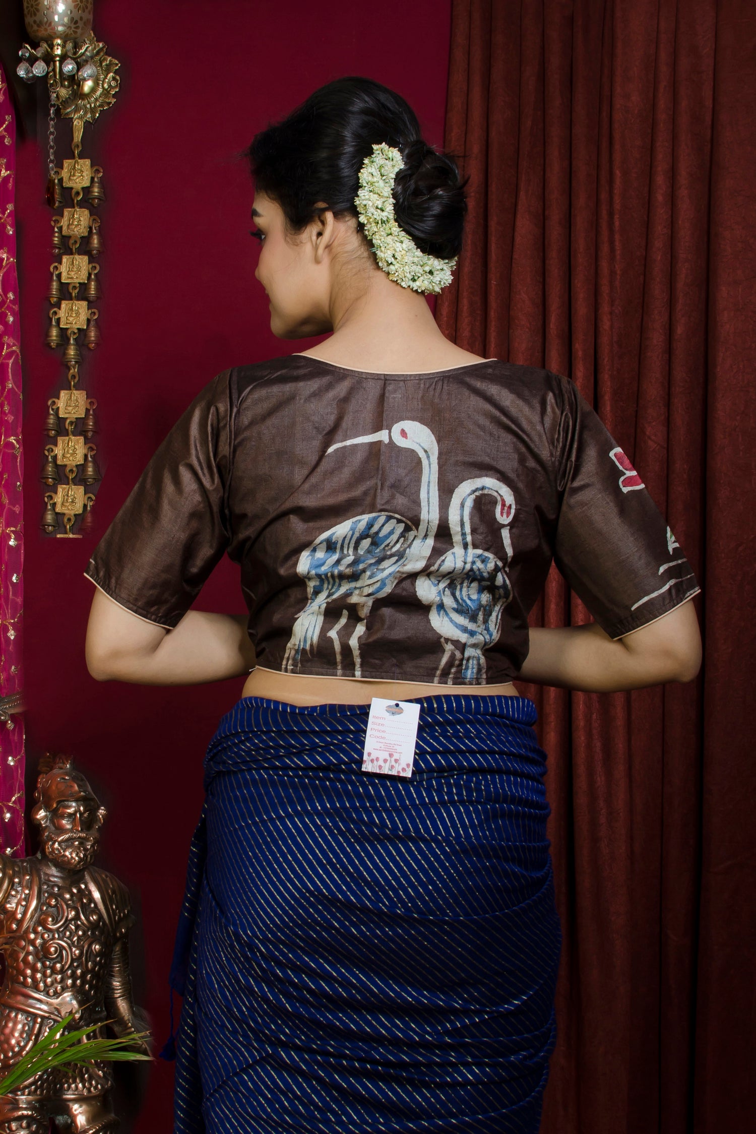 Tussar Hand Batik Blouse SN20227368