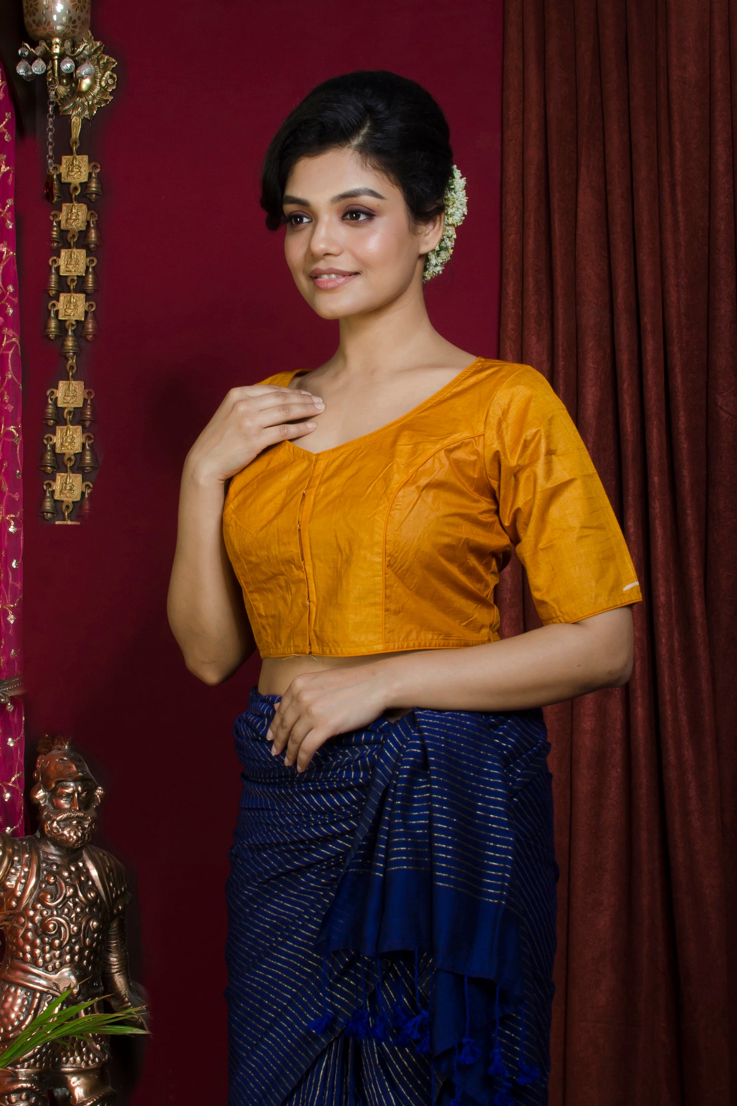 Tussar Hand Batik Blouse SN20227377