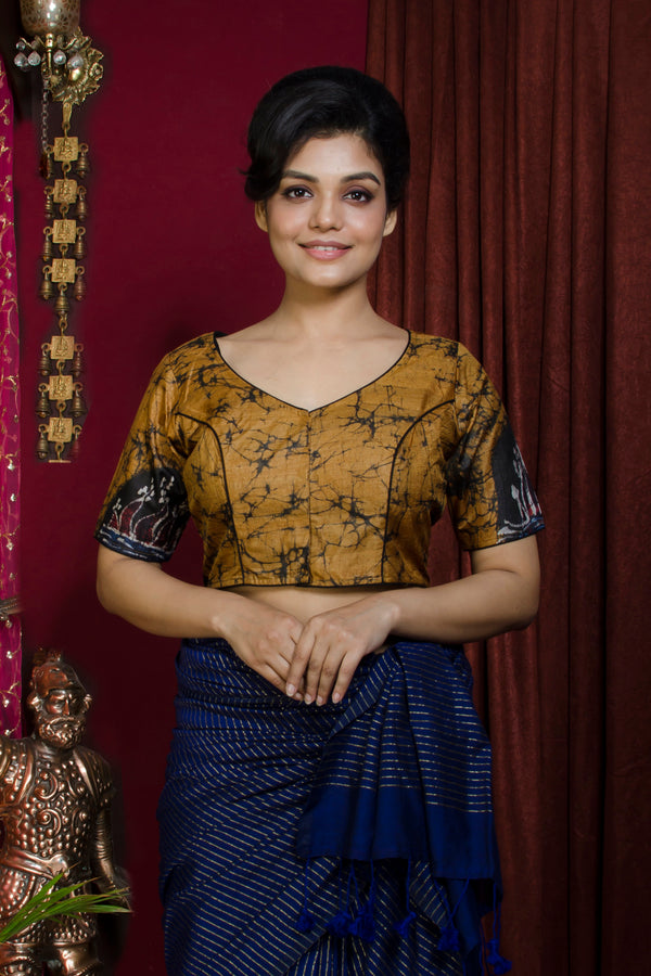 Tussar Hand Batik Blouse SN20227380
