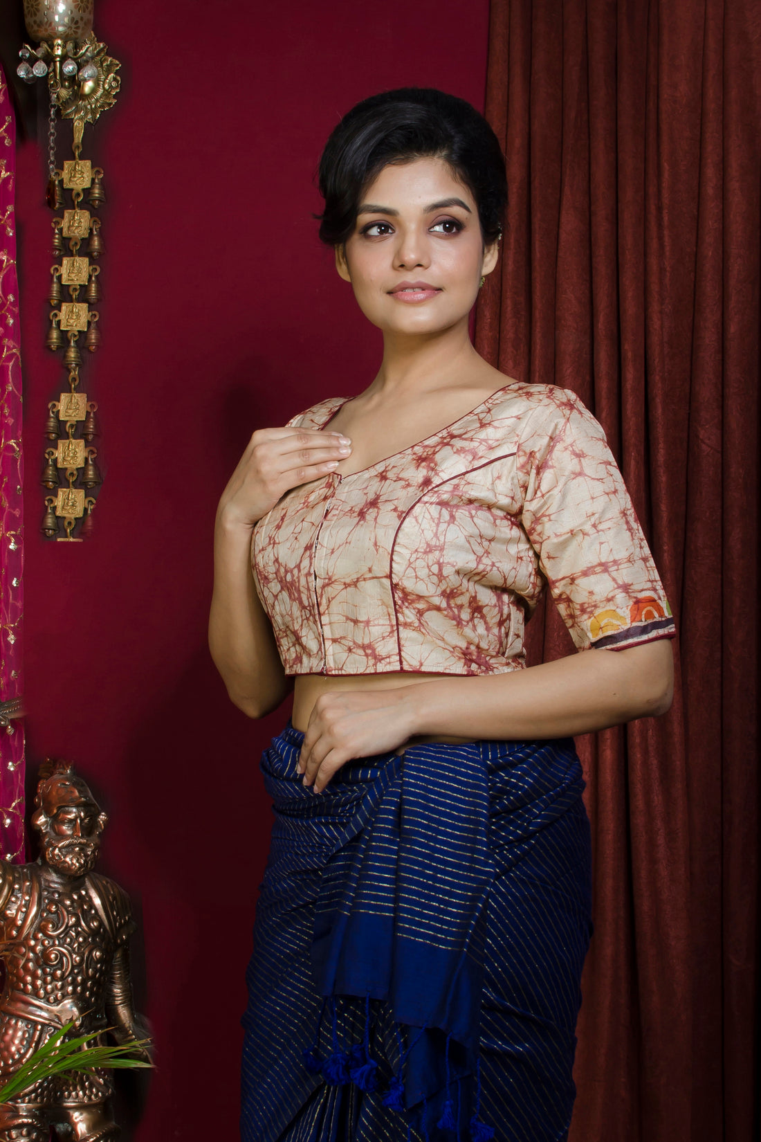 Tussar Hand Batik Blouse SN20227383