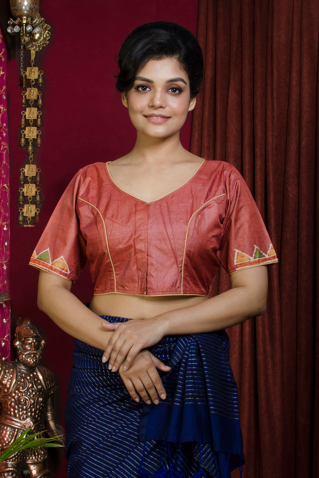 Tussar Hand Batik Blouse SN20227392