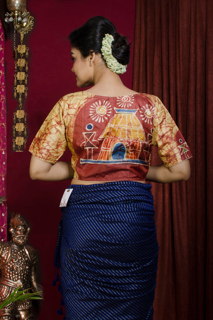 Tussar Hand Batik Blouse SN20227395