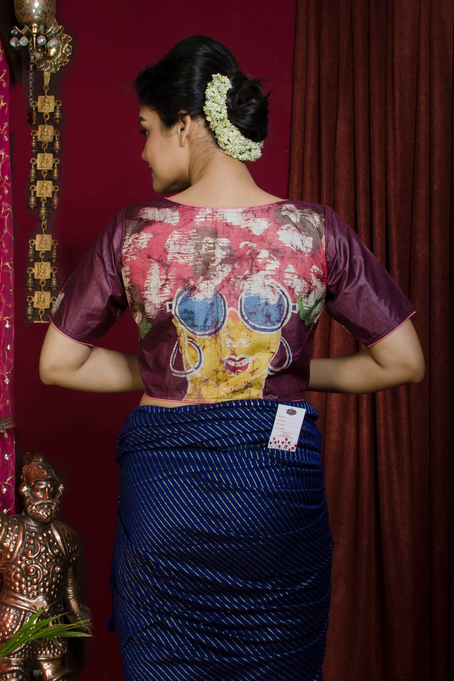 Tussar Hand Batik Blouse SN20227401