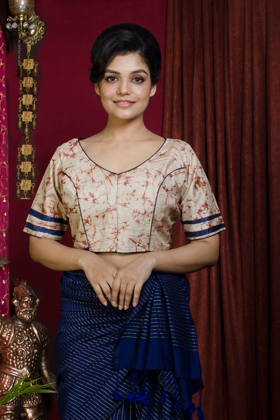 Tussar Hand Batik Blouse SN20227404