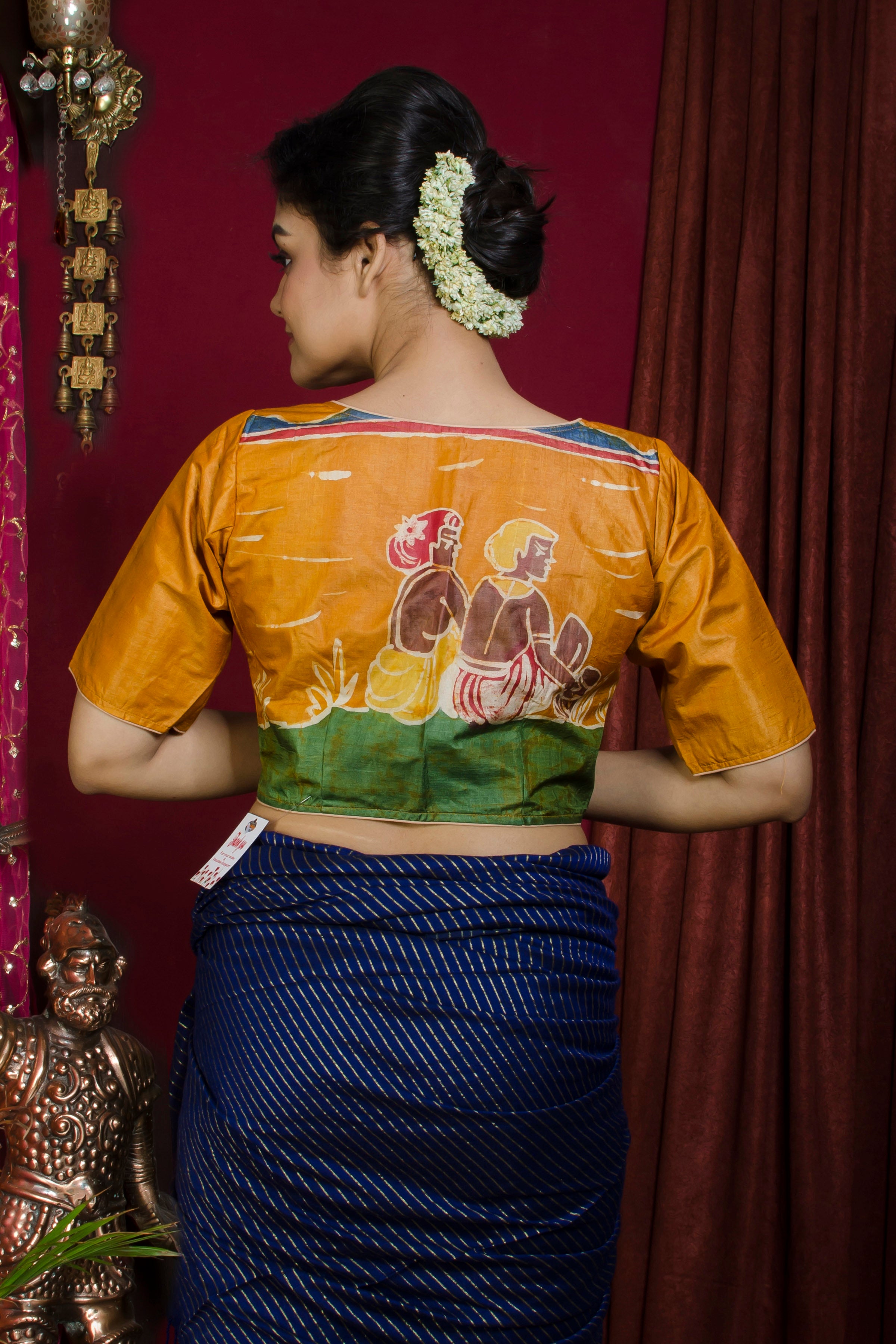 Tussar Hand Batik Blouse SN20227416