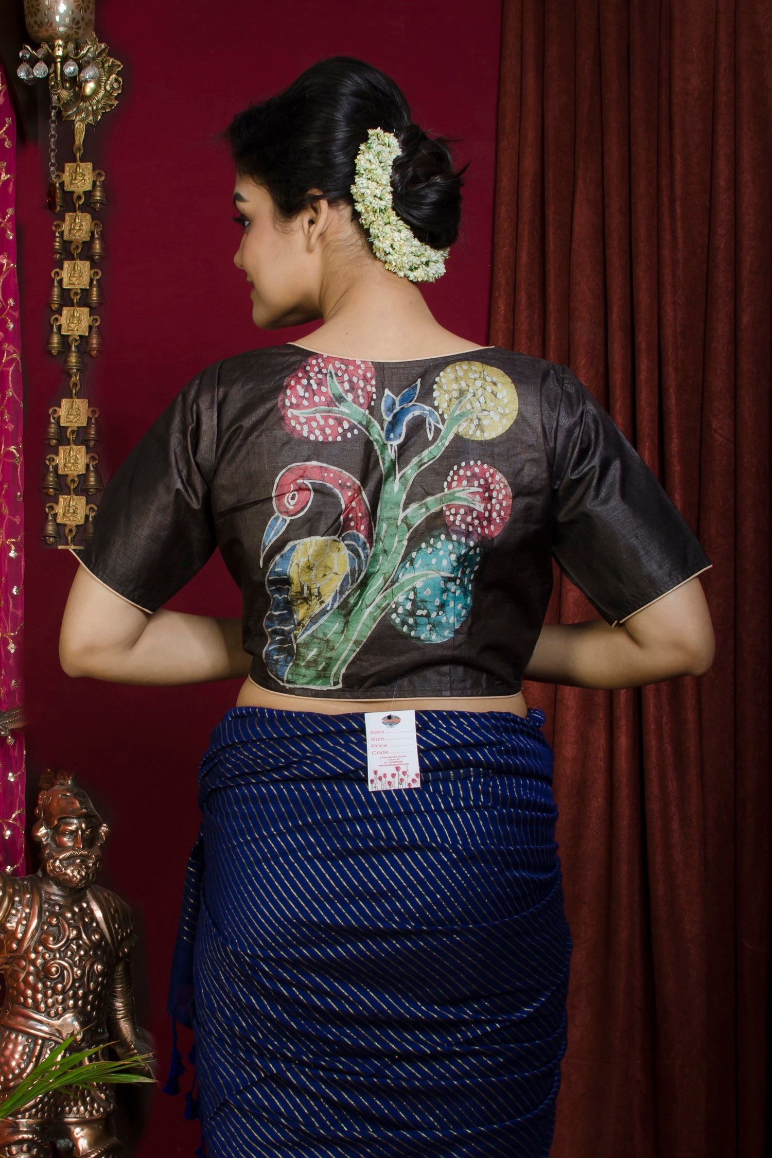 Tussar Hand Batik Blouse SN20227425