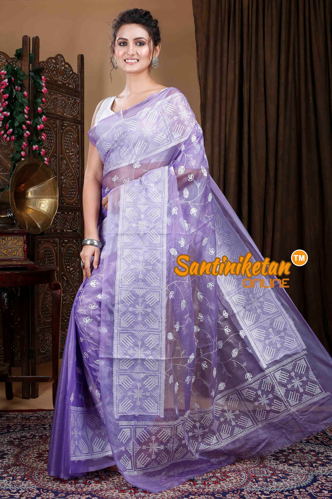 Kota Semi Organza Embroidery Saree SN202310025