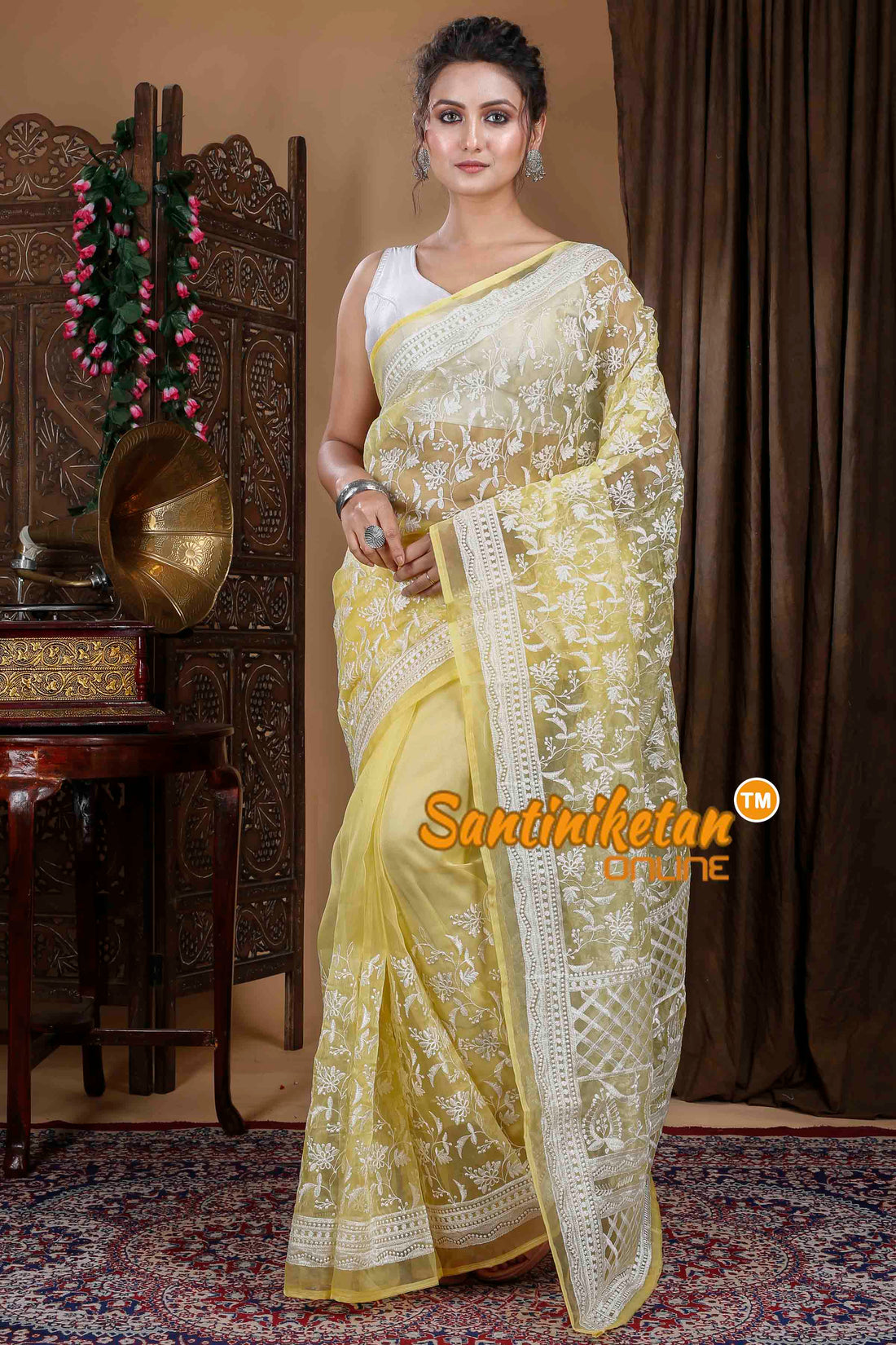 Kota Semi Organza Embroidery Saree SN20239968